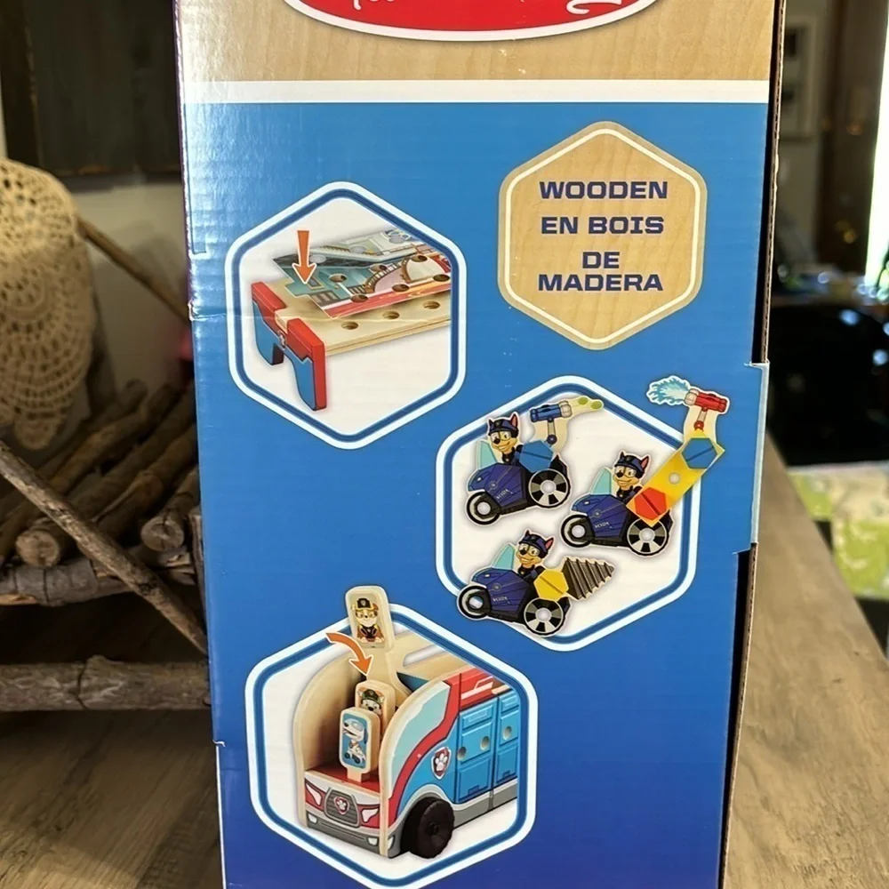 NIB! Melissa & Doug PAW Patrol Match & Build Mission Cruiser